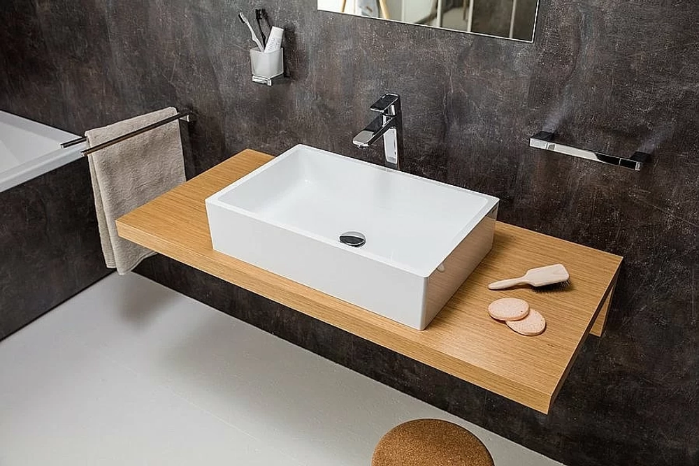 Столешница с раковиной Ravak L 80x55x5 дуб
