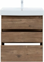 Тумба с раковиной Aquanet Nova Lite 302474 75 дуб рустикальный
