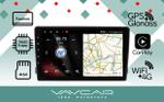 Магнитола для Ford Mondeo 4, Focus 2, S-Max/Galaxy и пр. (ШГУ овальное) - Vaycar VA17-1140 на Android 13, Быстрая, 4G SIM-слот