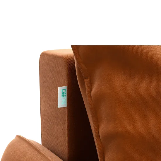 ПОРТЛЕНД Диван прямой с банкеткой терракотовый