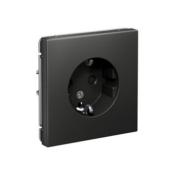 Розетка ArtGallery 16А с заземл. защ. шторки механизм базальт SE GAL001445
