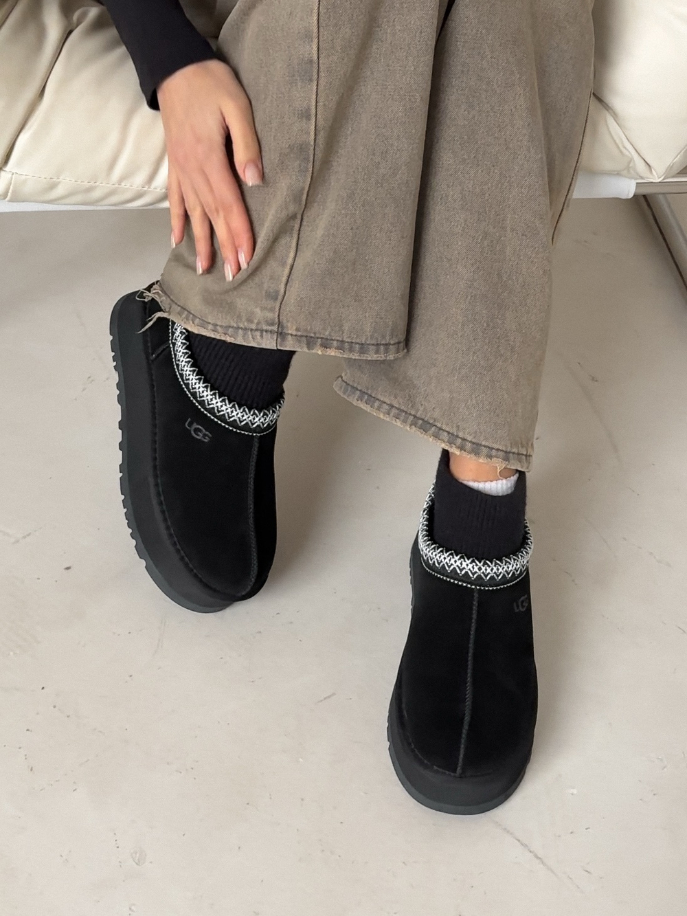 Угги из натуральной замши/ натуральная шерсть