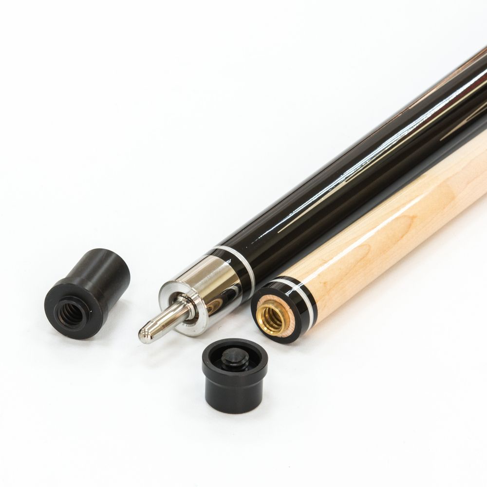 Кий / пул 2-pc "Classic Speed-1" (черный) с оплеткой ирландский лен