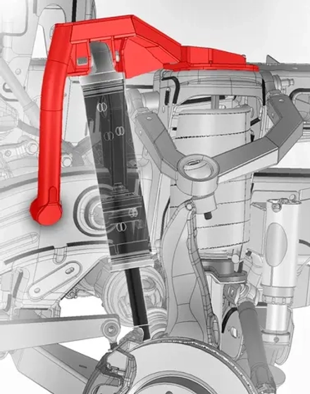 Комплект кронштейнов для переднего байпасного амортизатора для Ford Bronco 2021+