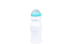Фляга TRIX 600 мл, защитная крышка, LDPE, зелёно-белая