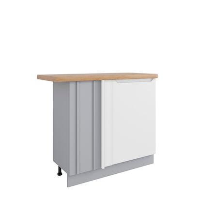 Кухня Модуль МСУ 1000 (правый) Тренто Белый эмалит