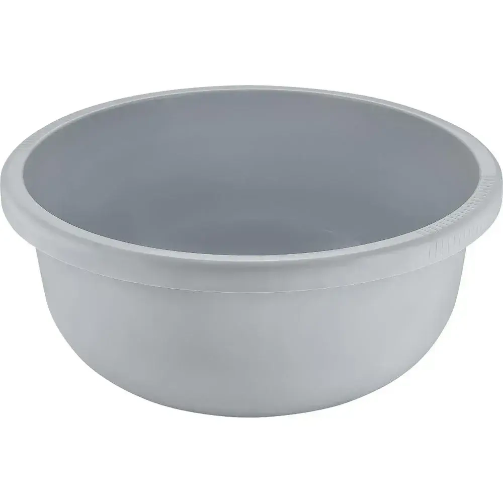Таз круглый 6,5л серый шторм