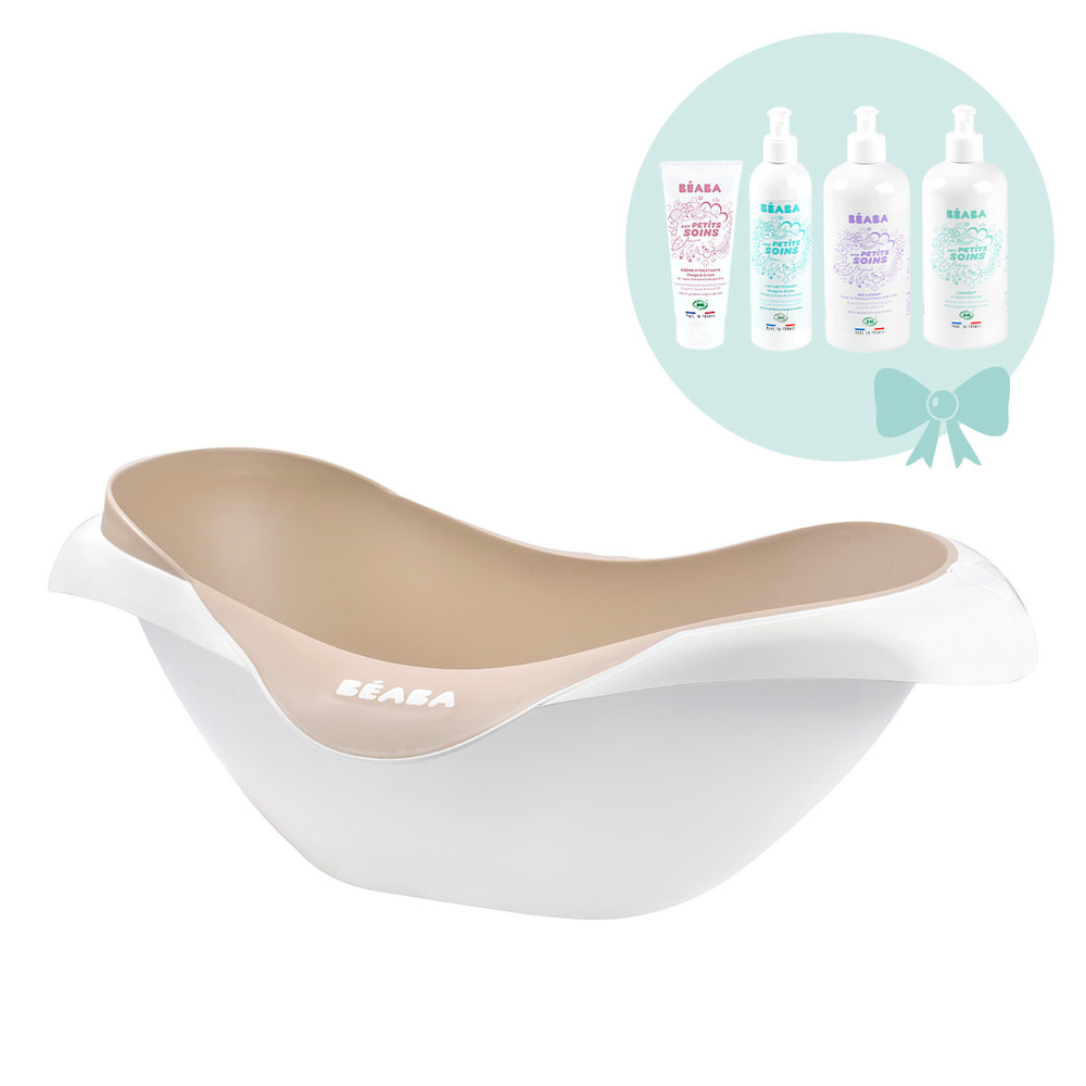 Детская ванночка для купания новорожденных BEABA Cameleo бежевая