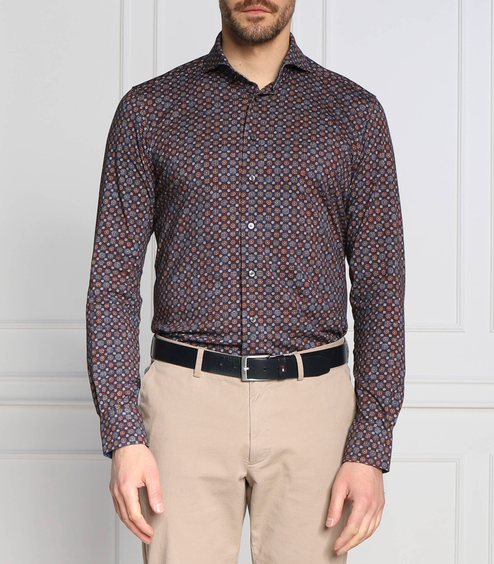 рубашка Emanuel Berg - темно-синий(ML-Marseille SFJ4)