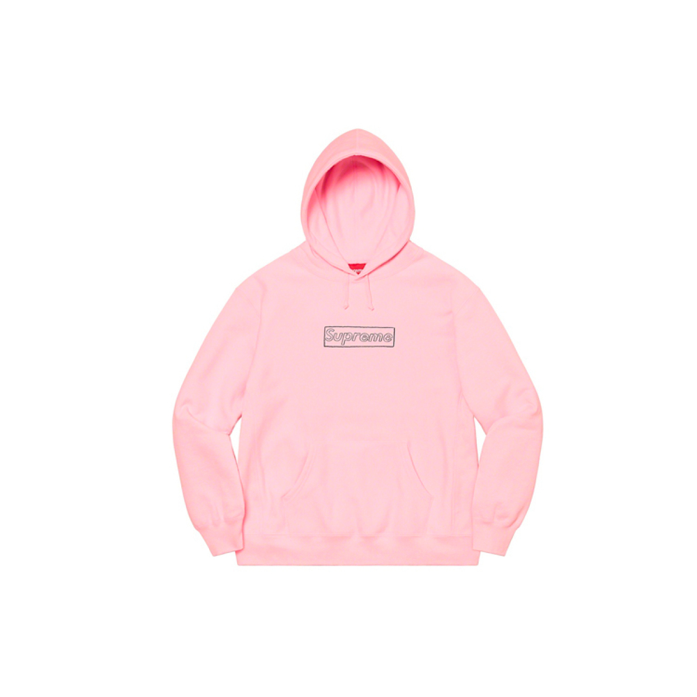 Толстовки Supreme Week 1 x KAWS Chalk Logo Hooded Sweatshirt Box Logo, SUP-SS21-401