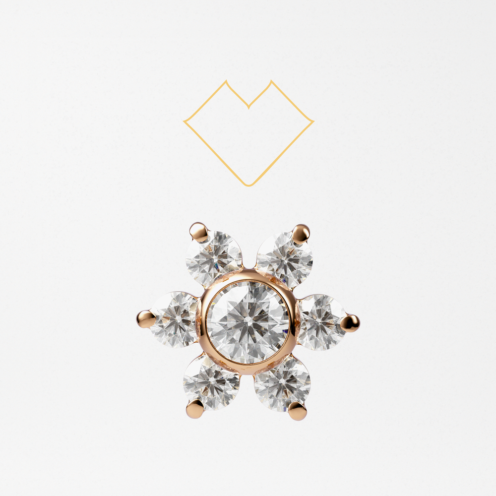 Flower bezel tops