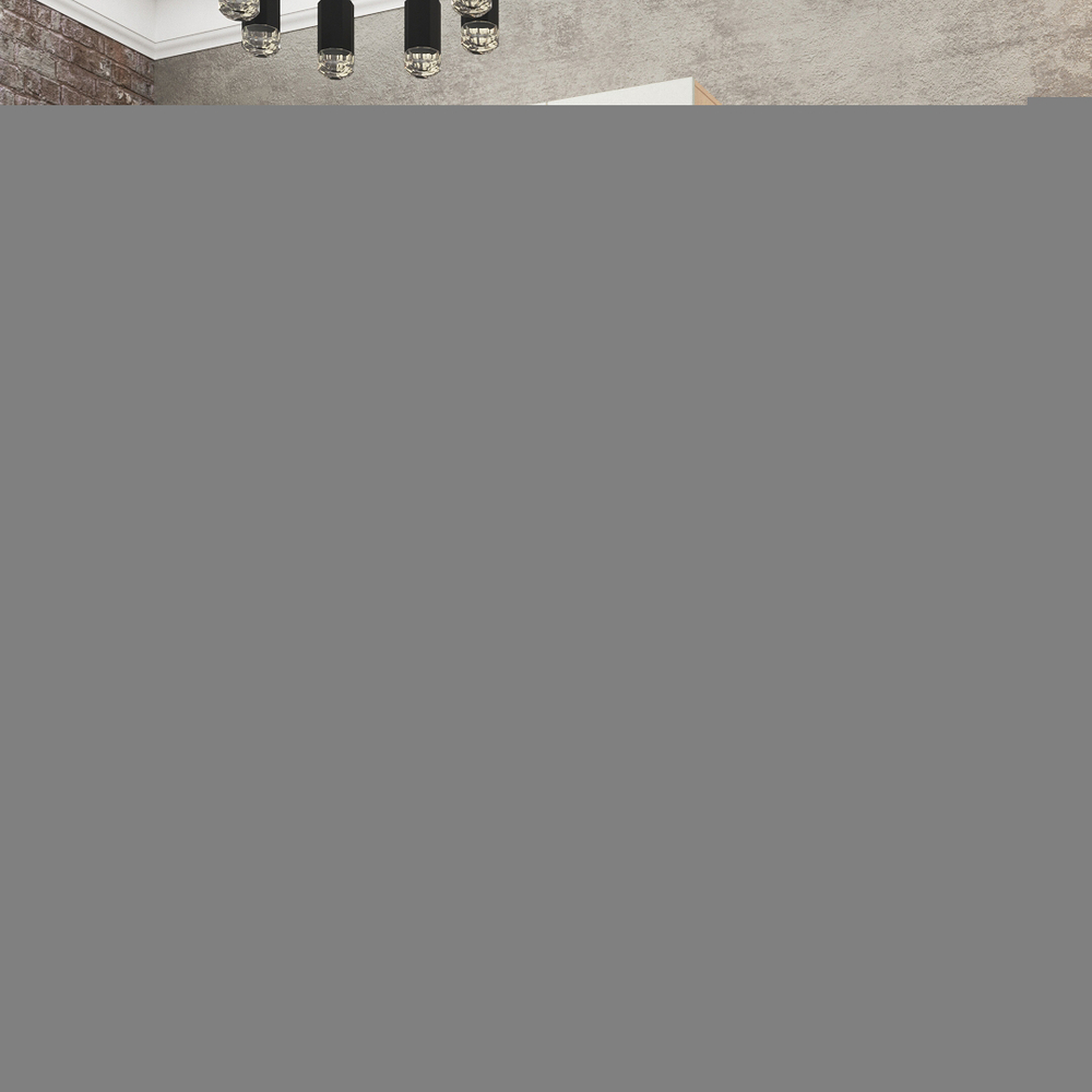 Шкаф Агератум МДФ двухсекционный с антресолью Лайн керамика (0,27) А10032 матовая - Дуб Сонома 3025  100*60*260