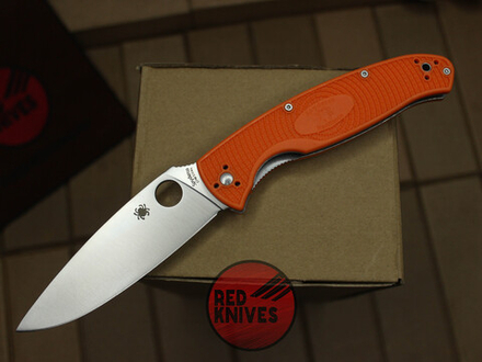 Нож Spyderco Resilience LTW F/P - оранж рукоять