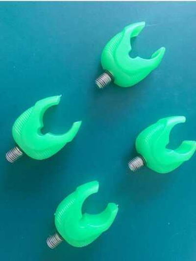 Держатель удилища 11мм, 4шт, флуоресцентный (светится ночью в темноте), крепление для удочки, фиксатор на стойке рыболовный