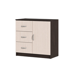 Басса (Бася) КМ 553-М Комод 3 ящика и створка Венге / Дуб белфорт