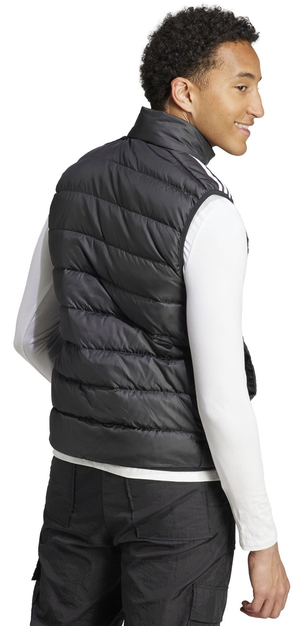 Мужская теннисная жилетка Adidas Essentials 3-Stripes Light Down - черный