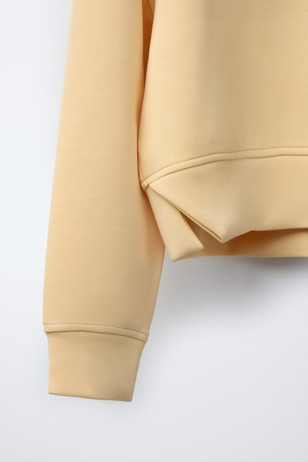 ZARA ТОЛСТОВКА ИЗ МОДАЛА С НАДПИСЬЮ, ЖЕЛТЫЙ