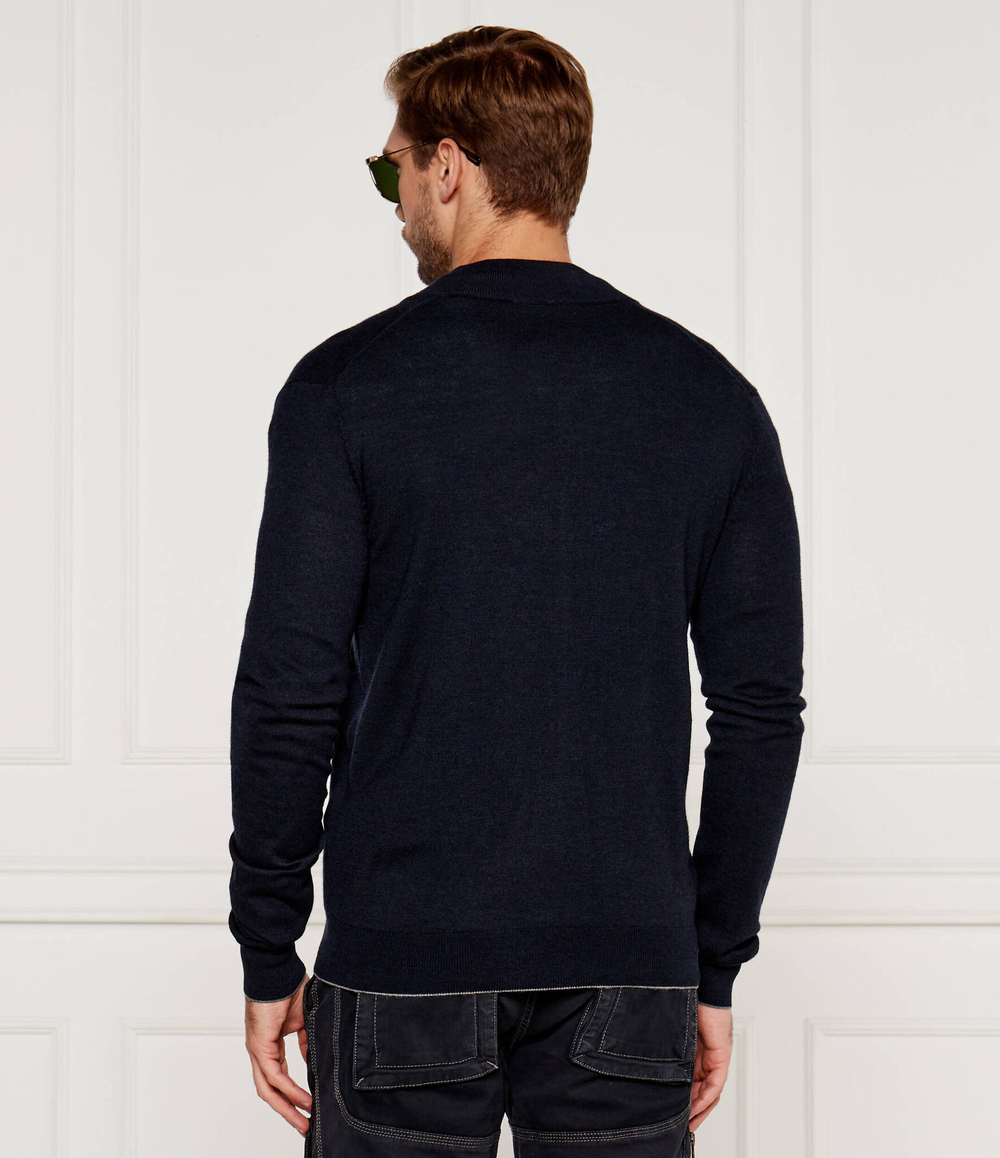 Хлопковый свитер Aeronautica Militare - темно-синий(MA1390L415)