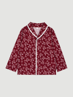 Пижама с воротником Mjölk Снежные веточки, уценка