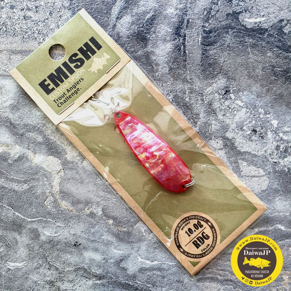 Блесна ITO CRAFT EMISHI CUSTOM SPOON AWABI 10g #RDG