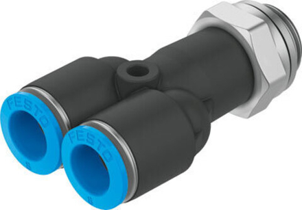 QSY-G1/2-12 Y-образное соединение с цанговым зажимом и резьбой