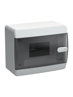 Корпус ЩРН-П-6 UNION Compact IP41 черн. прозр. дверь пластик. IEK UIC-KP12-N-06-41-K01