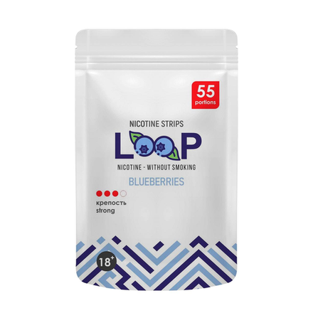 LOOP BLUEBERRIES НИКОТИНОВЫЕ ПЛАСТИНКИ (12 МГ) - ГОЛУБИКА