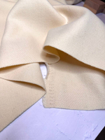 Пальтовая однотонная шерсть (PENELOPE, 90%шерсть/10%полиамид, Ласковый пастельный оттенок сливочного масла, 150, 370 гр/м2)