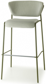 Стул полубарный с обивкой Scab Design Lisa Waterproof, зеленый