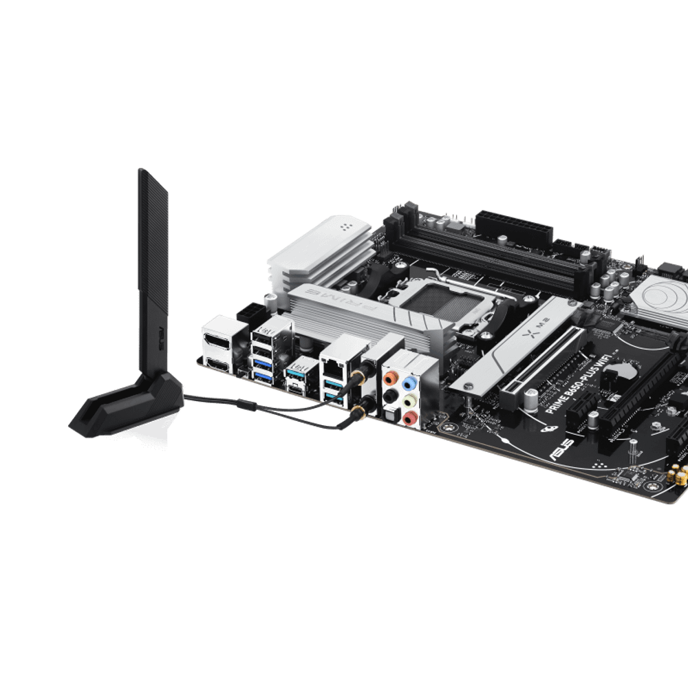 Материнская плата ASUS PRIME B650-PLUS WIFI AM5 4xDDR5 4xSATA3 RAID 2xM.2 HDMI DP ATX