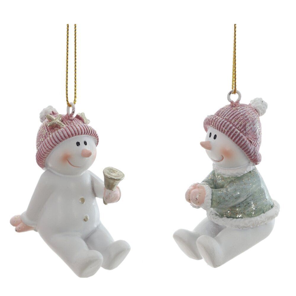 GAEM Фигурка декоративная подвесная "Снеговик", L2,5 W5 H5 см, 2в.