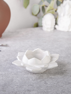 Набор статуэтка слоника и подсвечник лотос