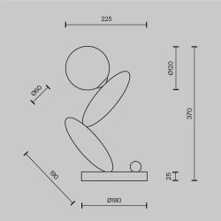 Настольная лампа светодиодная Maytoni   MOD482TL-L6PT3K