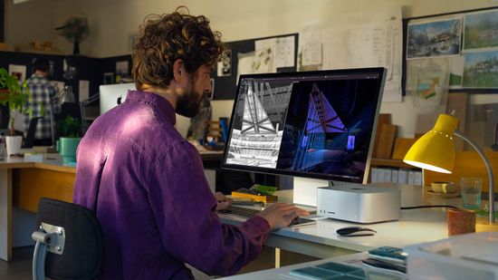 Apple Mac Studio vs Apple Mac Mini - Сравнение производительности процессора, видеокарты, встроенной памяти, оперативной памяти, автономной работы, цветов и дизайна.