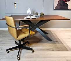 Стол Spyder Wood, 200х100 см, шпон грецкого ореха