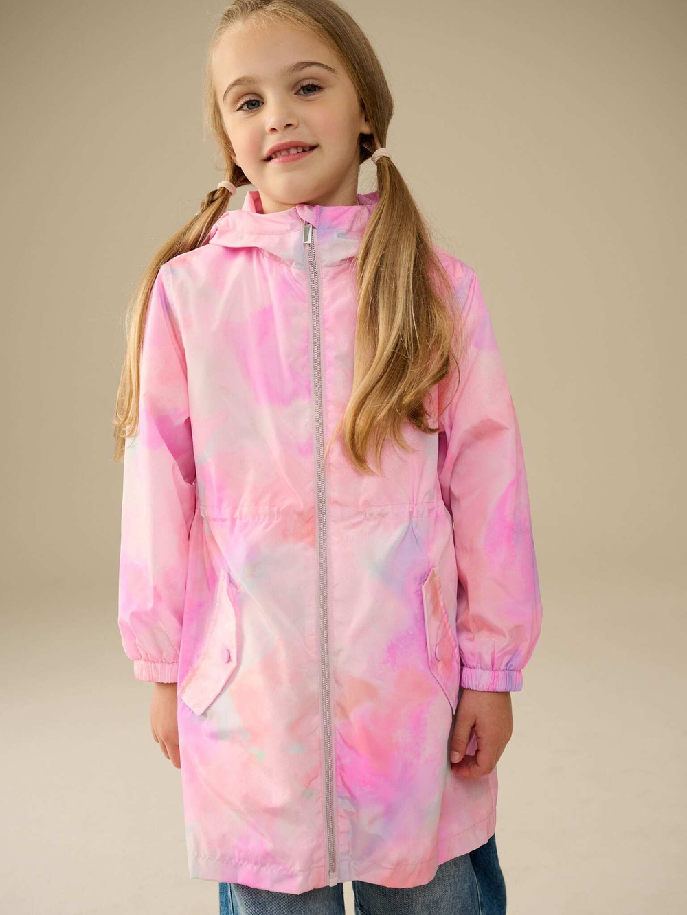 Дождевик для девочки Next E25-193, Розовый