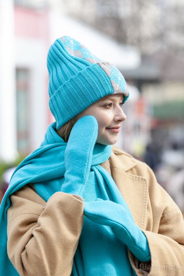 Комплект шапка, шарф, варежки Е.К. 13.4в/13.11ш/7.1.1в