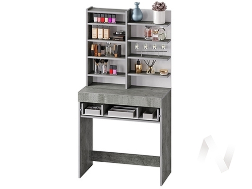 Стол макияжный СТ-01 МС Инстайл (бетон/белый)