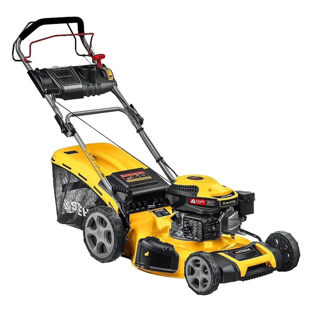 Газонокосилка бензиновая STEHER GLM-510p самоходная: 6.5 л.с., нож 51 см, GLM-510p