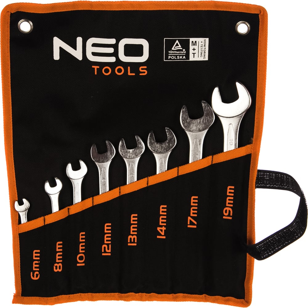 Комбинированные ключи NEO Tools 6-19 мм, 8 шт. 09-751