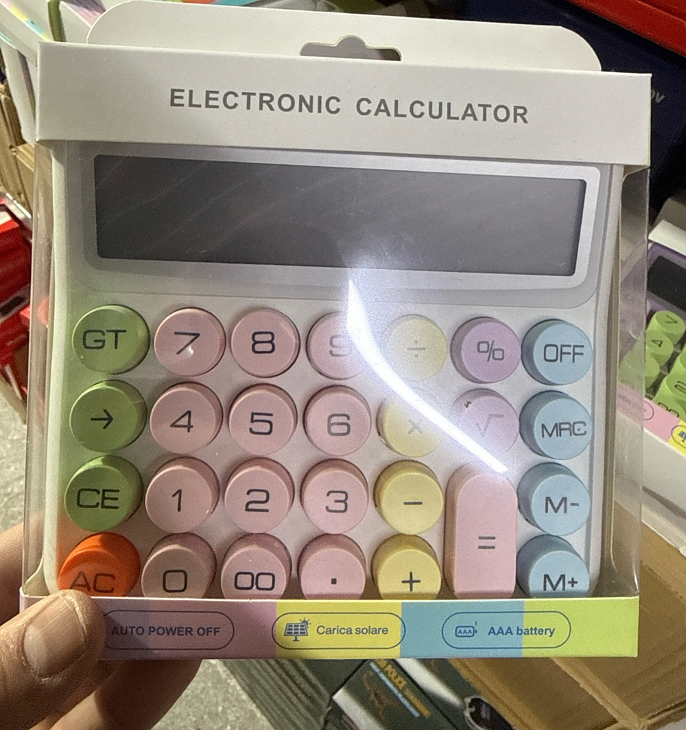 Калькулятор цветные кнопки арт-2298