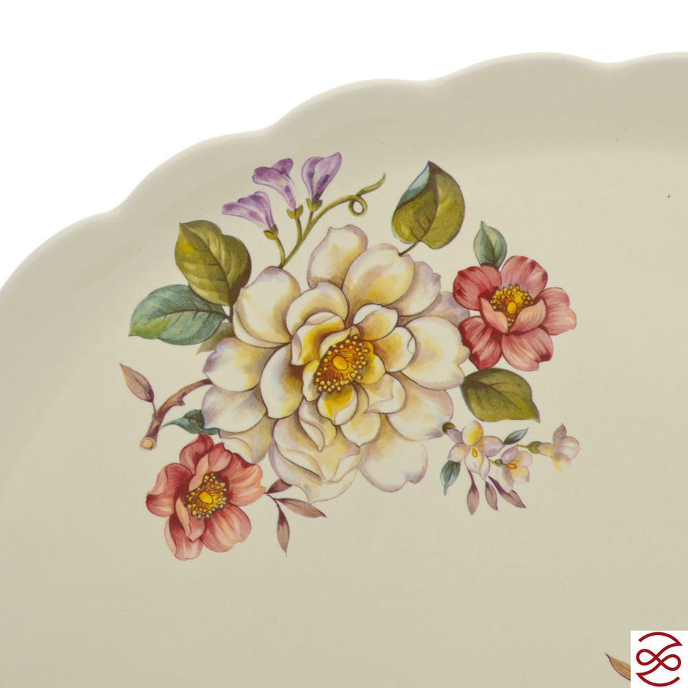 Блюдо овальное NUOVA CER Лепестки Весны 48см