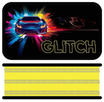 Пенал 3 секц. большой 190*105 "Glitch 2025" металлизированный картон (Пчёлка)