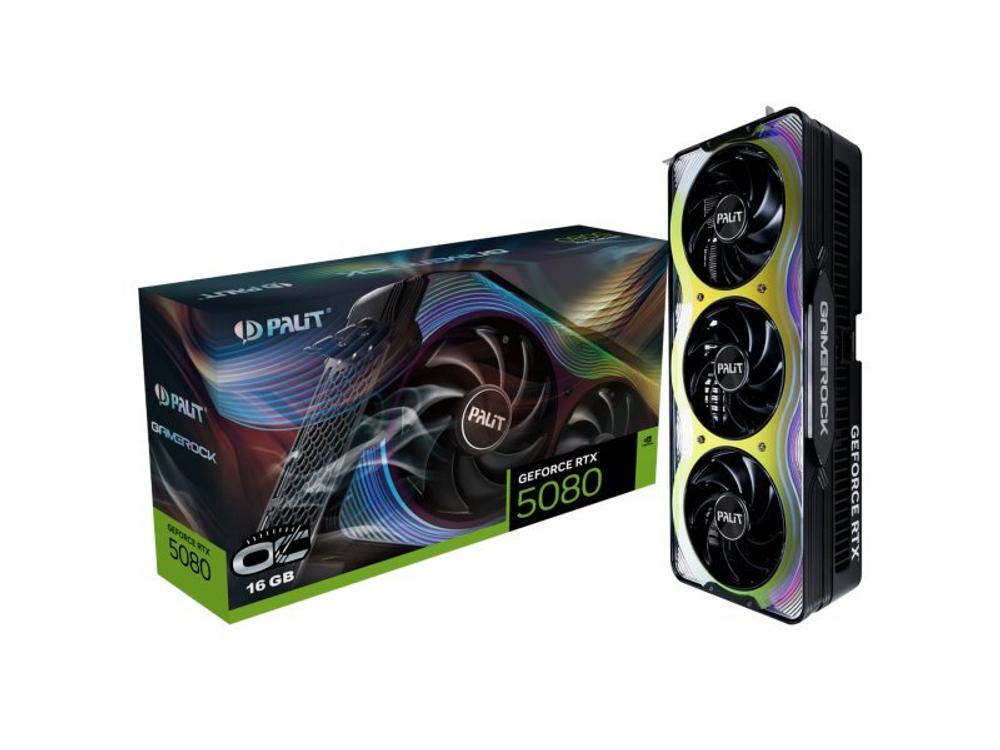 Видеокарта Palit Nvidia GeForce RTX 5080 GAMEROCK [NE75080T19T2-GB2030G]