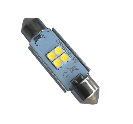 Светодиодная лампа C5W 3030-4SMD-39MM CanBus 5000K 4W 12v, 1шт