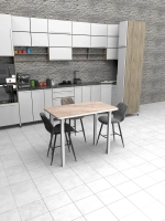 Обеденный стол "Мрамор бежевый" 100x70 см