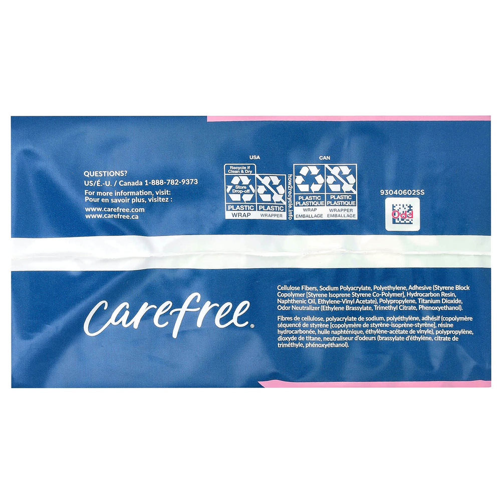 Carefree, ультратонкие, супердлинные прокладки, 28 штук