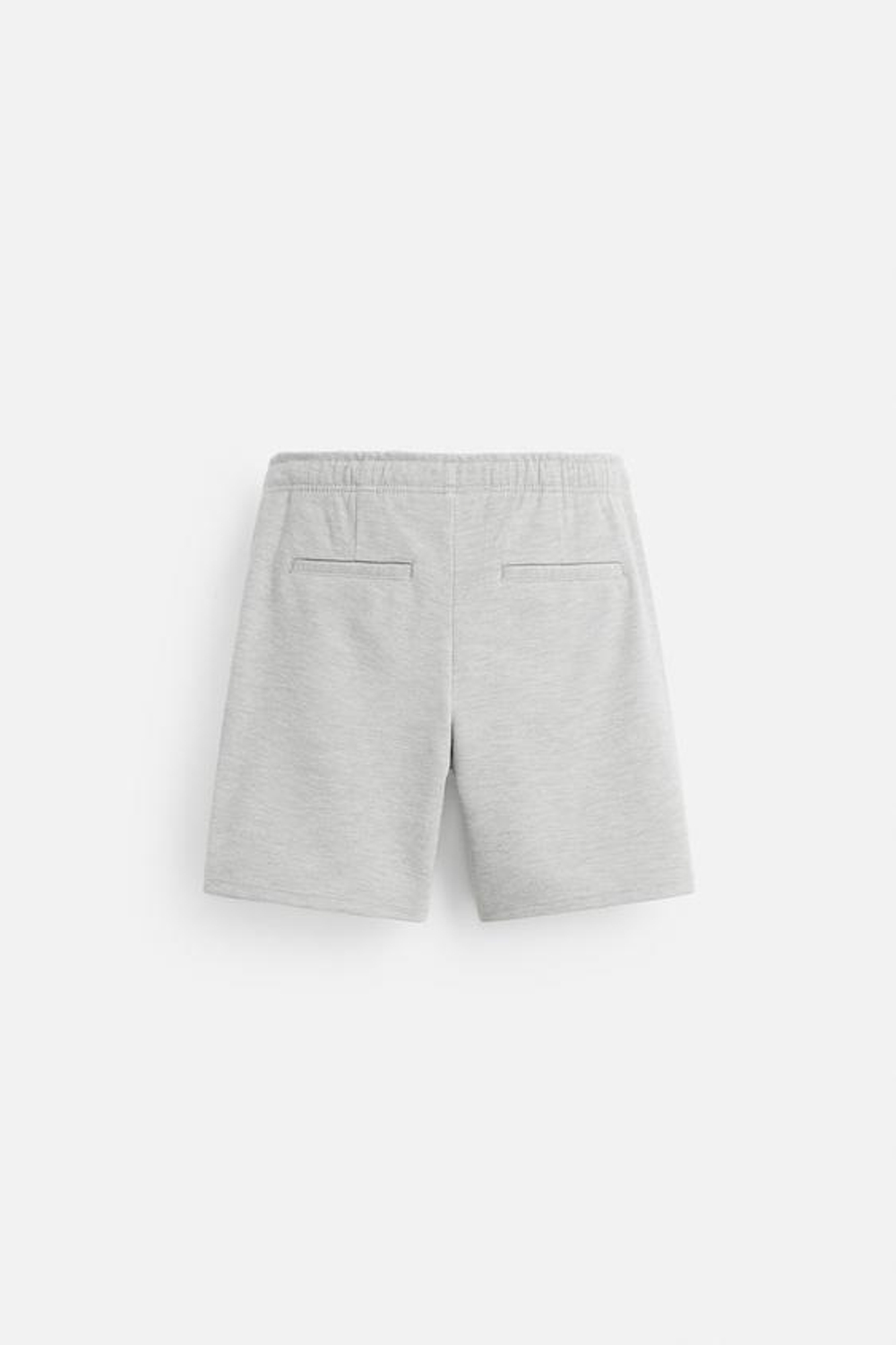 ZARA ШОРТЫ КОМФОРТНОЙ ПОСАДКИ ИЗ РЕЛЬЕФНОЙ ТКАНИ, СЕРЫЙ