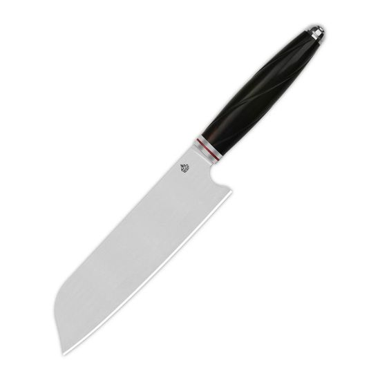 Нож QSP QS-KK-002A Santoku с клинком из стали Sandvik 14C28N, рукоять дерево