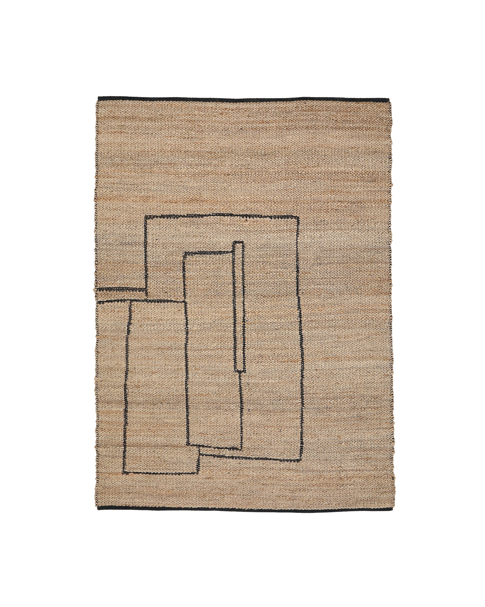 Ковер Velira из джута с графическим рисунком 160 x 230 см